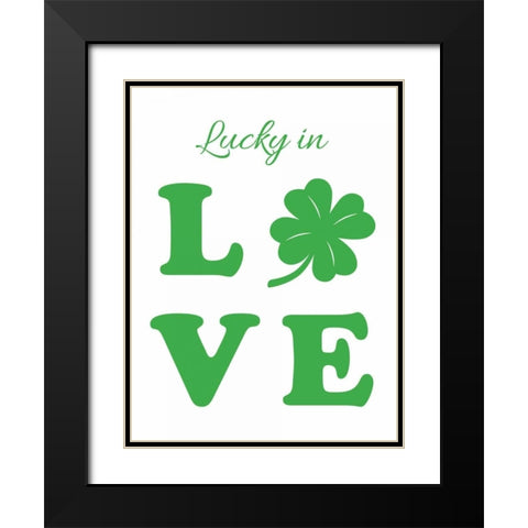 Irish Lucky Black Modern Wood Framed Art Print with Double Matting by Brown,Victoria