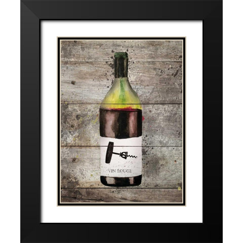 Red Wine Black Modern Wood Framed Art Print with Double Matting by Brown,Victoria