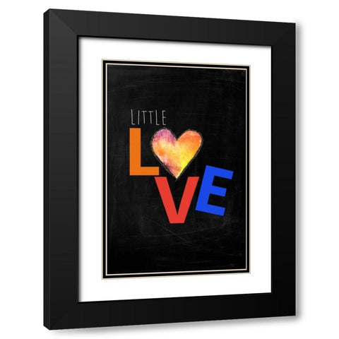 Kids Typo 1 Black Modern Wood Framed Art Print with Double Matting by Brown,Victoria