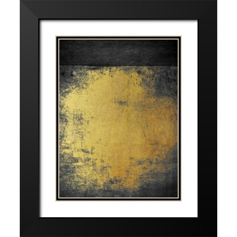 Abstract Grunge 2 Black Modern Wood Framed Art Print with Double Matting by Brown, Victoria