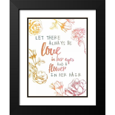 Always Be Love Black Modern Wood Framed Art Print with Double Matting by Brown, Victoria