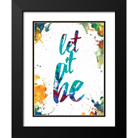 Let It Be Black Modern Wood Framed Art Print with Double Matting by Brown, Victoria