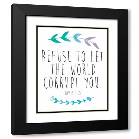 Refuse Black Modern Wood Framed Art Print with Double Matting by Brown,Victoria