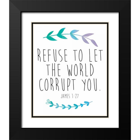 Refuse Black Modern Wood Framed Art Print with Double Matting by Brown,Victoria