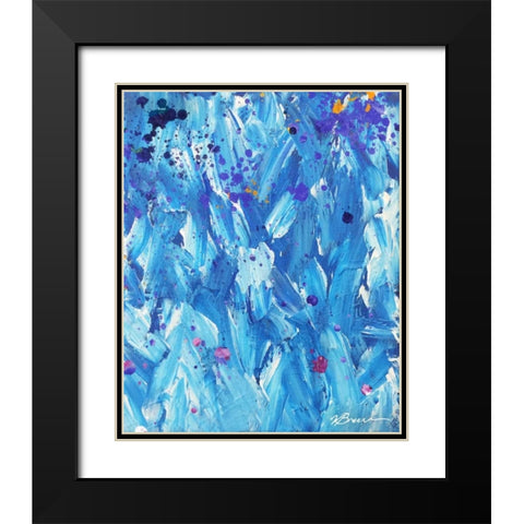 Blue Cobalt 3 Black Modern Wood Framed Art Print with Double Matting by Brown,Victoria