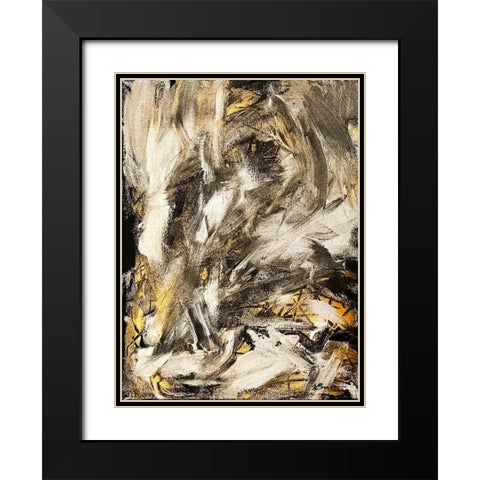 Gold Black Silver Black Modern Wood Framed Art Print with Double Matting by Brown, Victoria