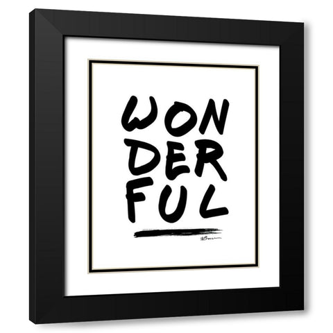 Wonderful Black Modern Wood Framed Art Print with Double Matting by Brown, Victoria