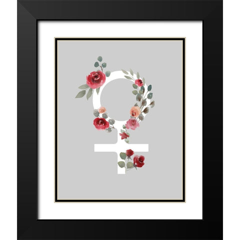 Femme 1 Black Modern Wood Framed Art Print with Double Matting by Brown, Victoria