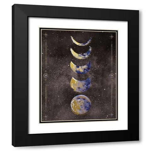 La Luna 2 Black Modern Wood Framed Art Print with Double Matting by Brown, Victoria
