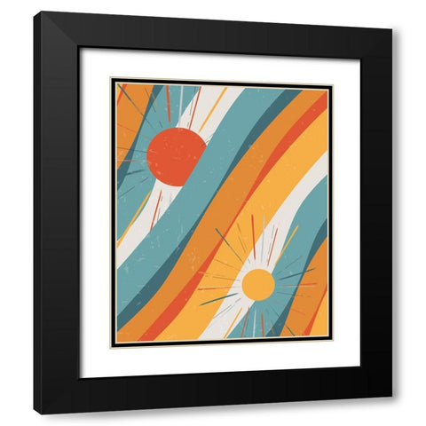 Retro Fun 2 Black Modern Wood Framed Art Print with Double Matting by Brown, Victoria