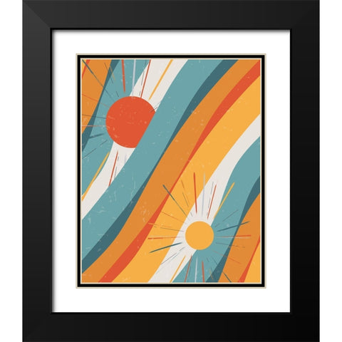 Retro Fun 2 Black Modern Wood Framed Art Print with Double Matting by Brown, Victoria