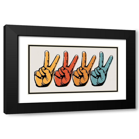 Retro Fun 3 Black Modern Wood Framed Art Print with Double Matting by Brown, Victoria