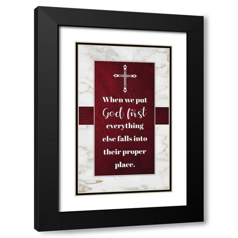 Religious 1 Black Modern Wood Framed Art Print with Double Matting by Brown, Victoria