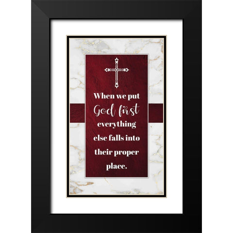 Religious 1 Black Modern Wood Framed Art Print with Double Matting by Brown, Victoria