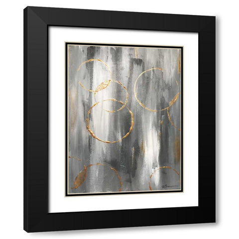 Gray Matter Black Modern Wood Framed Art Print with Double Matting by Brown,Victoria