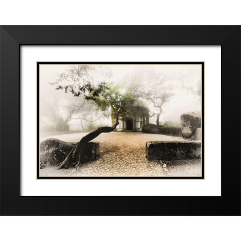 Portugal Sintra Chapel Black Modern Wood Framed Art Print with Double Matting by Brown,Victoria