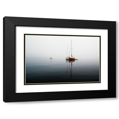 Dreaming Black Modern Wood Framed Art Print with Double Matting by Kostka, Vladimir