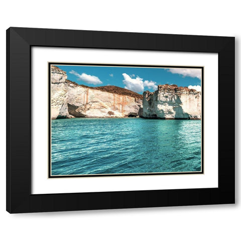Rocks of Milos A Black Modern Wood Framed Art Print with Double Matting by Kostka, Vladimir