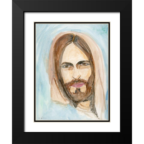 Spiritual Guide Black Modern Wood Framed Art Print with Double Matting by Barski, Karen