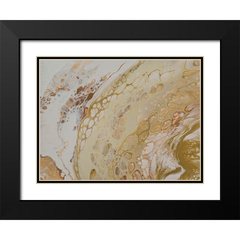 Crackling Conversations 1 Black Modern Wood Framed Art Print with Double Matting by Barski, Karen