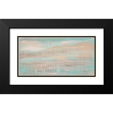 Muted Skies Black Modern Wood Framed Art Print with Double Matting by Barski, Karen