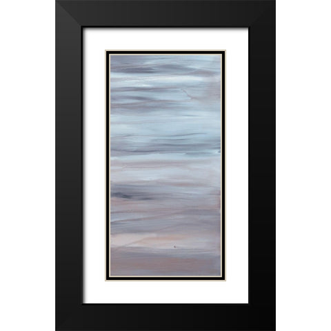 Relentless Waves 1 Black Modern Wood Framed Art Print with Double Matting by Barski, Karen