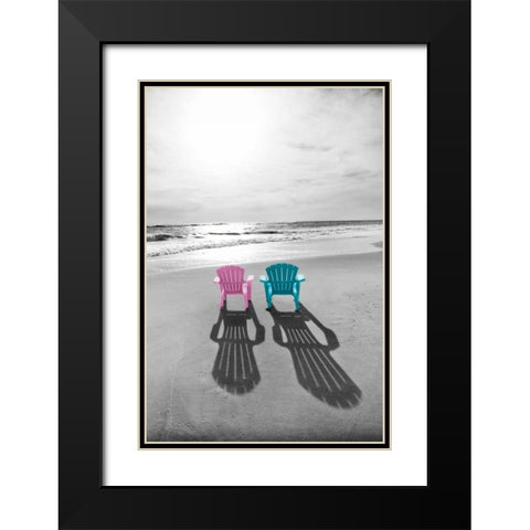 Adirondak Pastels Black Modern Wood Framed Art Print with Double Matting by Foschino, Suzanne