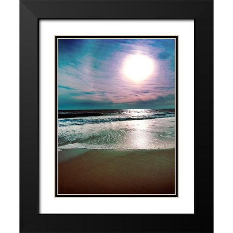 Lavendar Sunset 2 Black Modern Wood Framed Art Print with Double Matting by Foschino, Suzanne