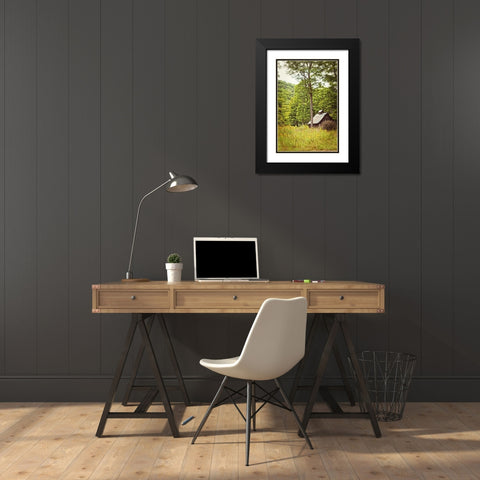 Country Barn 2 Vertical Vintage Black Modern Wood Framed Art Print with Double Matting by Foschino, Suzanne
