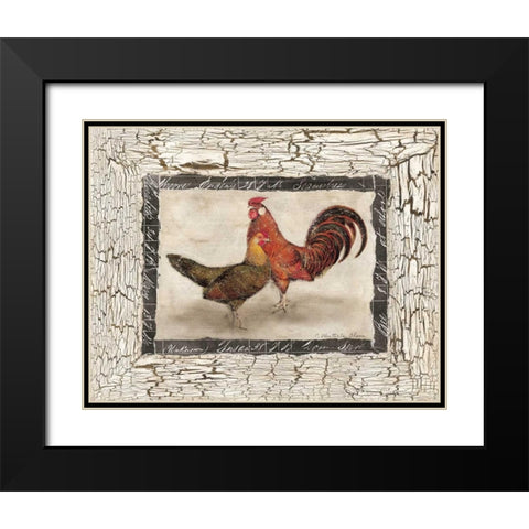 Fowl Play IV Black Modern Wood Framed Art Print with Double Matting by Olson, Charlene