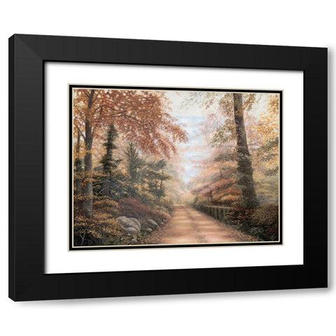 Road to Shepherd Black Modern Wood Framed Art Print with Double Matting by Brown, Betsy