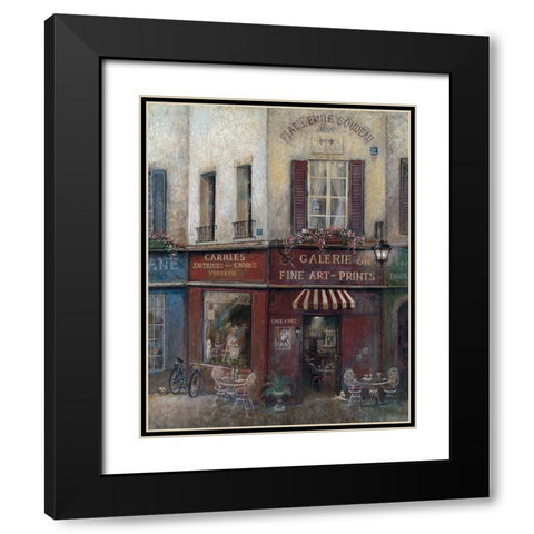 Artists Quarters Black Modern Wood Framed Art Print with Double Matting by Manning, Ruane