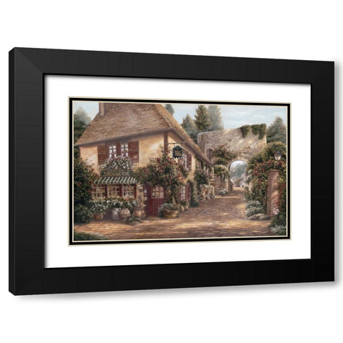Ruelle Saint Amant Black Modern Wood Framed Art Print with Double Matting by Brown, Betsy