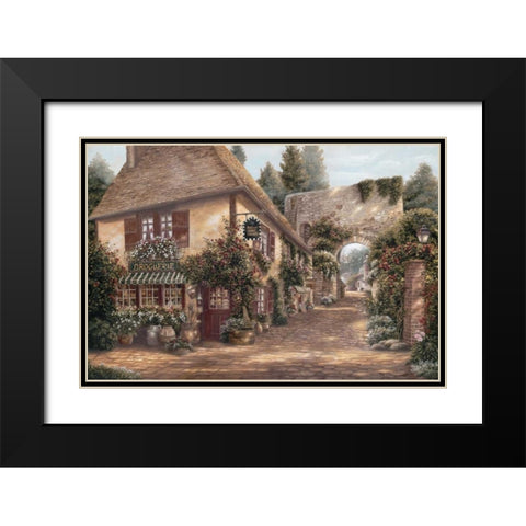 Ruelle Saint Amant Black Modern Wood Framed Art Print with Double Matting by Brown, Betsy