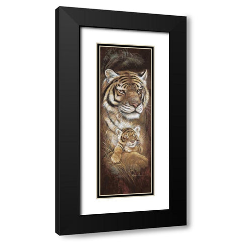 Maternal Instinct Black Modern Wood Framed Art Print with Double Matting by Manning, Ruane