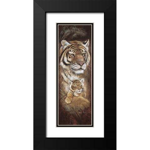 Maternal Instinct Black Modern Wood Framed Art Print with Double Matting by Manning, Ruane