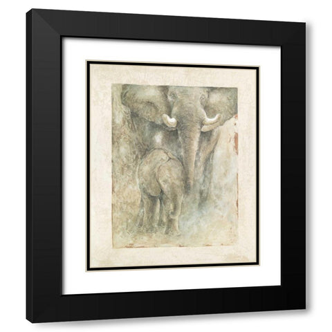 Motherly Love I Black Modern Wood Framed Art Print with Double Matting by Galaxy of Graphics