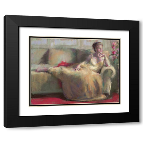 After the Ball II Black Modern Wood Framed Art Print with Double Matting by Dyer, Margaret