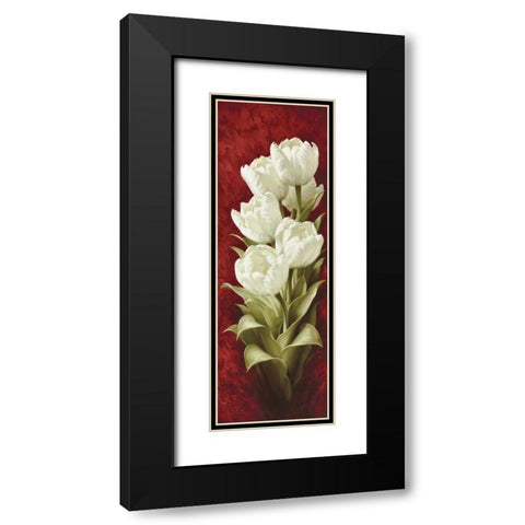 Magnificent Tulips II Black Modern Wood Framed Art Print with Double Matting by Levashov, Igor