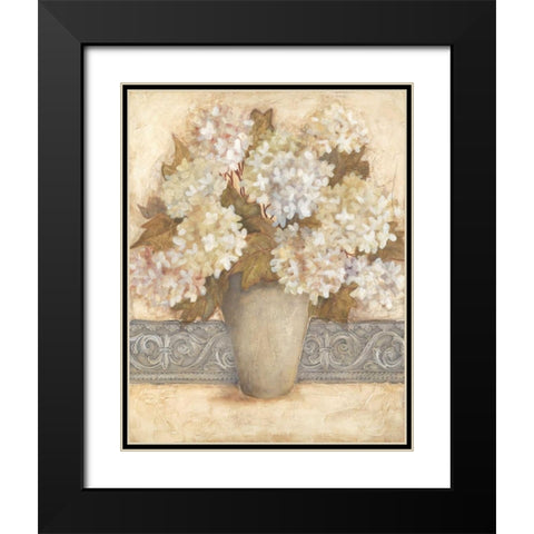 Carols Bouquet I Black Modern Wood Framed Art Print with Double Matting by Robinson, Carol