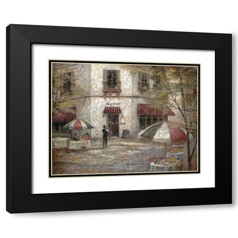 Maggianos Black Modern Wood Framed Art Print with Double Matting by Manning, Ruane