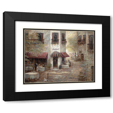 Angelos Black Modern Wood Framed Art Print with Double Matting by Manning, Ruane