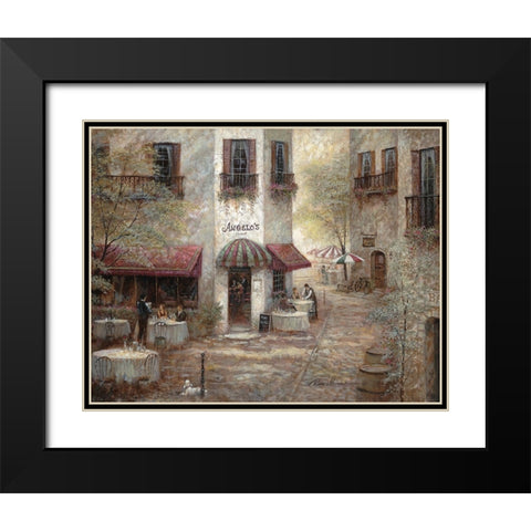 Angelos Black Modern Wood Framed Art Print with Double Matting by Manning, Ruane