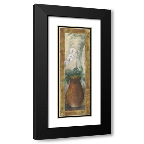 Orchids in Paradise I Black Modern Wood Framed Art Print with Double Matting by Vollherbst-Lane, Elaine