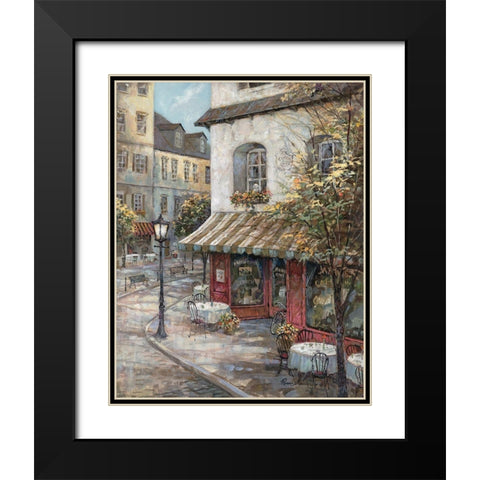 My Favorite Cafe Black Modern Wood Framed Art Print with Double Matting by Manning, Ruane