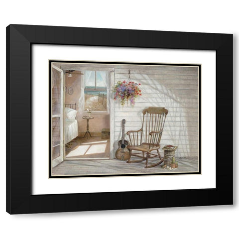 Salt Air and Music Black Modern Wood Framed Art Print with Double Matting by Manning, Ruane