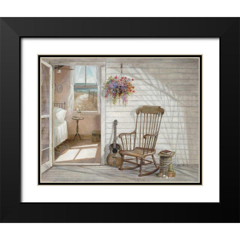 Salt Air and Music Black Modern Wood Framed Art Print with Double Matting by Manning, Ruane