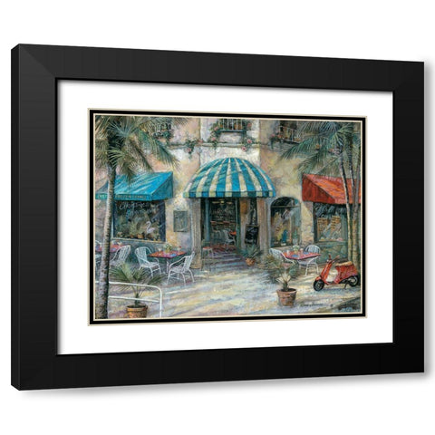 Christines South Black Modern Wood Framed Art Print with Double Matting by Manning, Ruane