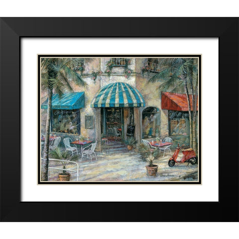 Christines South Black Modern Wood Framed Art Print with Double Matting by Manning, Ruane