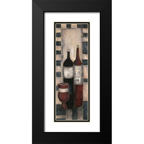 Tribal Texture II Black Modern Wood Framed Art Print with Double Matting by Combs, Joyce